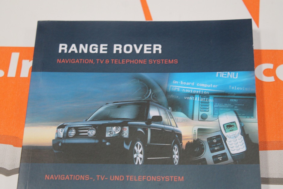 VDC500200GER GERMAN Range Rover L322 Owners hand book service portfolio